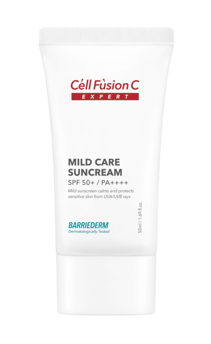 CELL FUSION C EXPERT MILD CARE SUNCREAM SPF 50+/PA++++ Łagodzący krem z bardzo wysoką ochroną przeciwsłoneczną 50ml