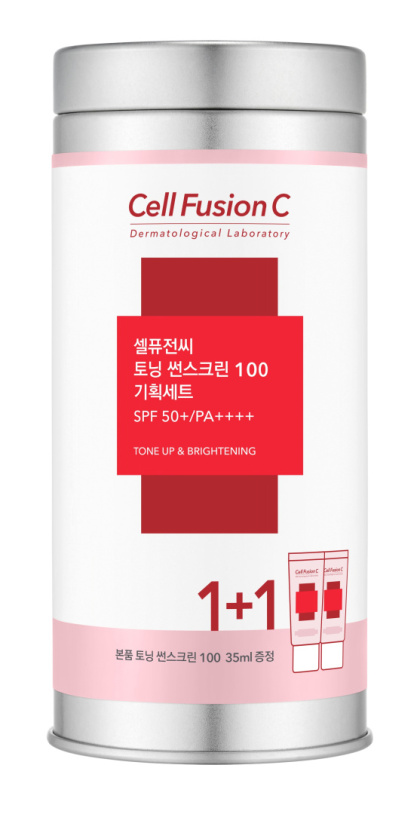 CELL FUSION C TONING SUNSCREEN 100 SPF50+ /PA ++++ Tonizujący krem z wysoką ochroną przeciwsłoneczną 2x35ml