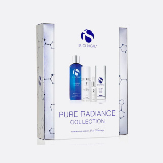 iS CLINICAL PURE RADIANCE COLLECTION ZESTAW na przebarwienia Żel 180ml + Krem 30g + Serum 15ml + Krem ochronny 100g