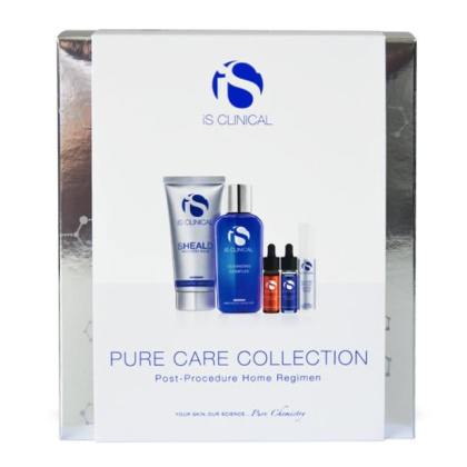 iS CLINICAL PURE CARE POST PROCEDURE KIT ZESTAW Żel 60ml+Krem 60g+Serum 3.75ml+Serum nawilżające 3.75ml+Krem ochronny 10g x 2szt