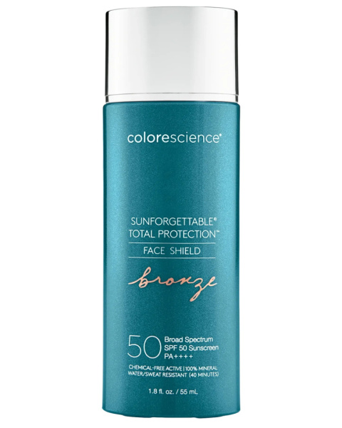 COLORESCIENCE Sunforgettable Total Protection Face Shield SPF 50 Minerały w emulsji do twarzy SPF50 ( kolor Bronze ) 55ml