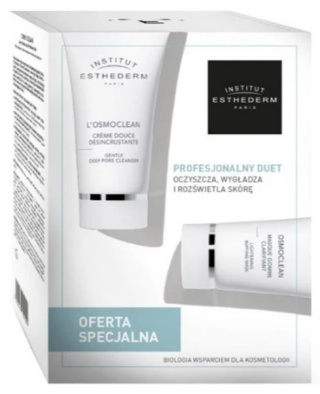 ESTHEDERM Gentle Deep Pore Cleanser + Lightening Buffing Mask ZESTAW Oczyszczający krem 75ml + Maseczka złuszczająca 75ml