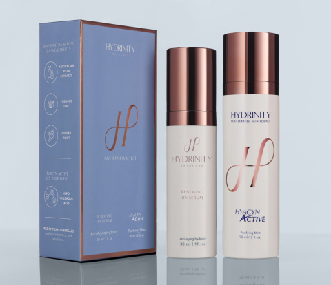 HYDRINITY AGE RENEWAL KIT RENEWING HA SERUM 30ml + HYACYN ACTIVE PURIFYING MIST 90ml