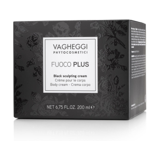 VAGHEGGI FUOCO PLUS BLACK SCULPTING CREAM Czarny krem modelujący kontury ciała 200ml