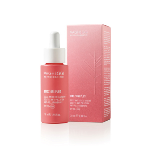 VAGHEGGI NEW EMOZIONI PLUS ANTI POLLUTION DROPS SPF50+ Serum ochronne SPF50+ 30ml