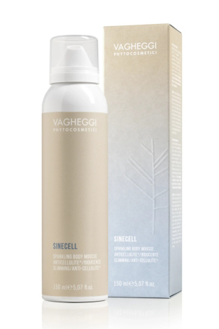 VAGHEGGI NEW SINECELL SPARKLING BODY MOUSSE Błyszcząca pianka wyszczuplająca do ciała Sinecell 150ml