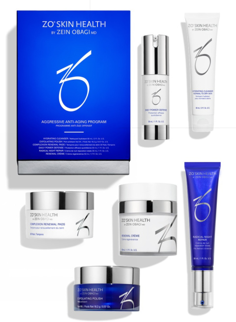 ZO SKIN HEALTH AGGRESSIVE ANTI-AGING PROGRAM - ZESTAW 6 produktów