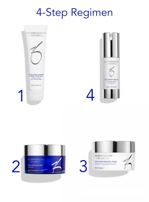 ZO SKIN HEALTH DAILY SKINCARE PROGRAM -  PROGRAM CODZIENNEJ PIELĘGNACJI SKÓRY - ZESTAW 4 produktów