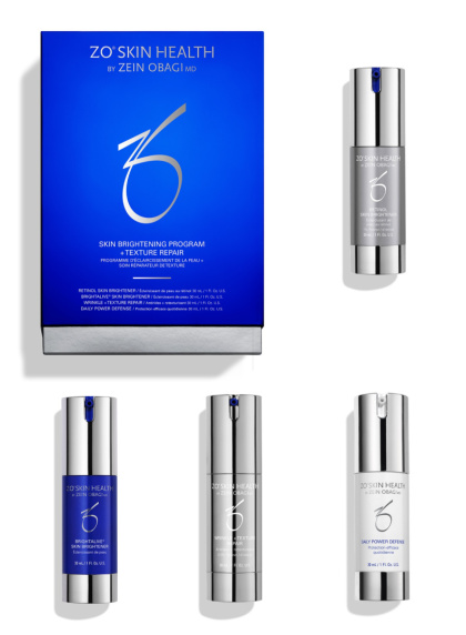 ZO SKIN HEALTH SKIN BRIGHTENING PROGRAM + Texture Repair - ZESTAW 4 produktów