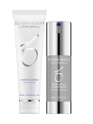 ZO Skin Health Zestaw Hydrating Creme 58 g + Exfoliation Accelerator 30 ml Jesienne odnowienie skóry-złuszczanie i nawilżanie
