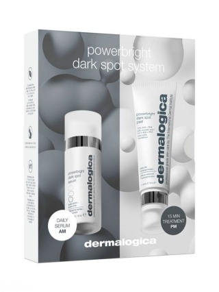 Dermalogica PowerBright Dark Spot System Serum likwidujące przebarwienia 30 ml + Peeling redukujący przebarwienia 50 ml