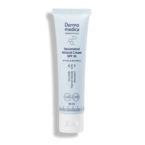 DERMOMEDICA Resveratrol Mineral Cream SPF 30 Przeciwstarzeniowy krem z resweratrolem i filtrem 60ml