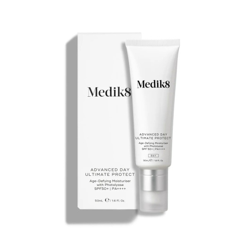 MEDIK8 ADVANCED DAY ULTIMATE PROTECT Krem nawilżający z fotoliazą, zwalczający oznaki starzenia skóry, SPF 50+ | PA++++ 50ml