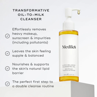 MEDIK8 LIPID-BALANCE CLEANSING OIL Jedwabisty olejek do demakijażu 140ml