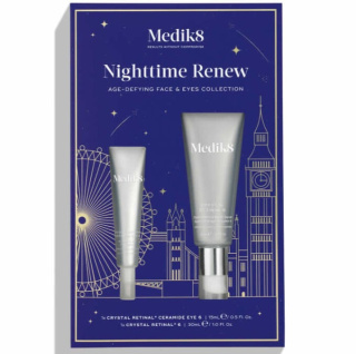 MEDIK8 Nighttime Renew Age-Defying Face & Eyes Collection - Zestaw odmładzający na noc do skóry twarzy i okolic oczu