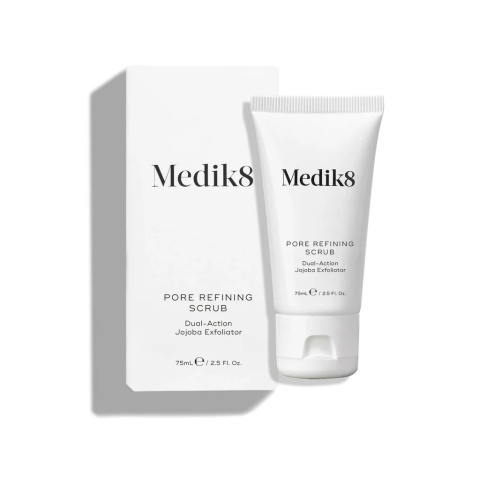 MEDIK8 PORE REFINING SCRUB Peeling oczyszczający, redukujący rozszerzone ujścia mieszków włosowych 75ml