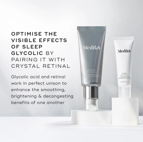 MEDIK8 SLEEP GLYCOLIC Peeling z opóźnionym uwalnianiem kwasów AHA do stosowania na noc 30ml