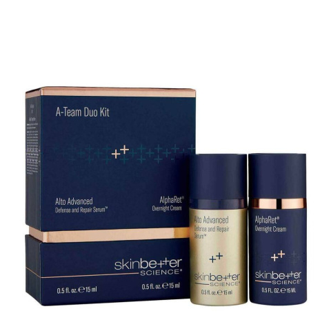 SKINBETTER SCIENCE A-Team Duo Zestaw AlphaRet Overnight Cream + Alto Advanced Defense and Repair Serum 15ml + 15ml