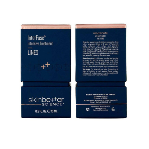 SKINBETTER SCIENCE InterFuse Intensive Treatment LINES Krem na bruzdy i zmarszczki 15ml