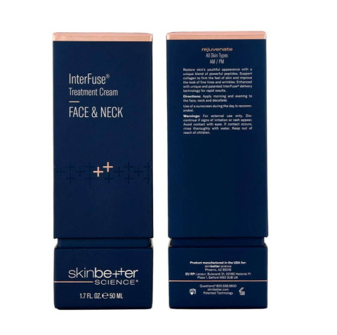 SKINBETTER SCIENCE InterFuse Treatment Cream FACE & NECK Zagęszczający krem do twarzy szyi i dekoltu 50ml