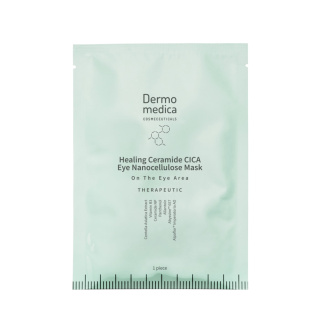 DERMOMEDICA Healing Ceramide Cica Eye Nanocellulose Mask Nanocelulozowa maska terapeutyczna na okolicę oczu 1 szt