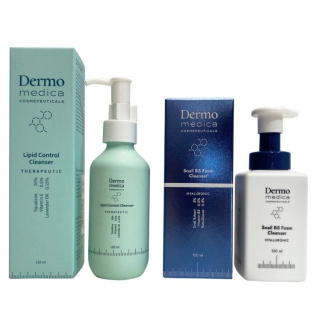 DERMOMEDICA Lipid Control And Snail B5 Foam Cleanser ZESTAW Pianka oczyszczająca 150ml + Olejek myjący 150ml