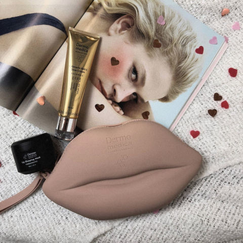 DERMOMEDICA Zestaw Beige Lips: Sylimarin Reti C Glow Cream 60ml + Lip Sleeping Mask 30 g w beżowej kosmetyczce usta DERMOMEDICA Zestaw Beige Lips: Sylimarin Reti C Glow Cream 60ml + Lip Sleeping Mask 30 g w beżowej kosmetyczce usta