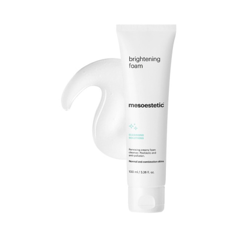 Mesoestetic Brightening Foam Kremowa pianka myjąca z kwasami AHA do skóry normalnej i mieszanej 100 ml