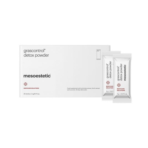 Mesoestetic Grascontrol Detox Powder Suplement diety o działaniu detoksykującym, diuretycznym i oczyszczającym 20 x 3 g