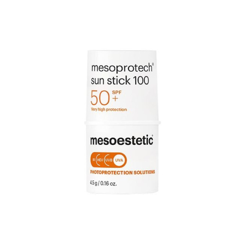 Mesoestetic Mesoprotech Sun Stick 100 Sztyfy punktowy z wysoką ochroną przeciwsłoneczną 4,5 g