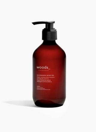 WOODS_COPENHAGEN Nourishing Body Oil Organiczny olej do ciała z czystymi olejami nordyckimi i olejkiem z maliny moroszki 300 ml