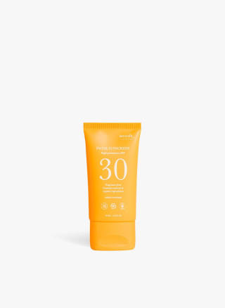 WOODS_COPENHAGEN Sun Face SPF 30 Krem ochronny do twarzy z filtrem przeciwsłonecznym SPF 30, wodoodporny, wegański 50 ml