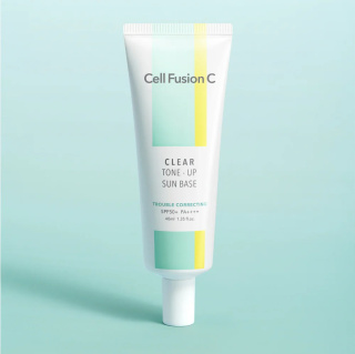 CELL FUSION C CLEAR SUN BASE SPF 50+/PA++++ Kryjąca baza dla skóry wrażliwej, trądzikowej z wysoką ochroną przeciwsłoneczną 40ml