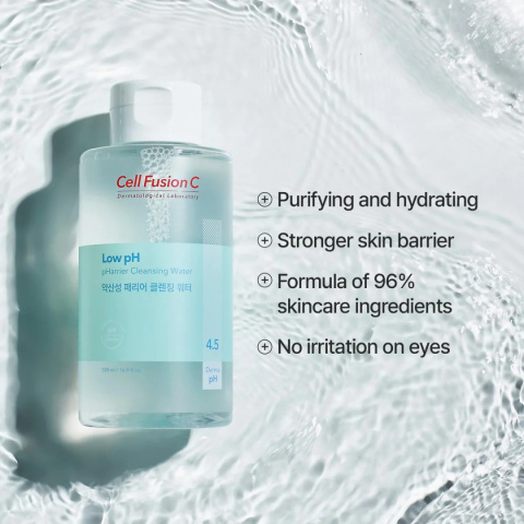 CELL FUSION C LOW pH pHarrier CLEANSING WATER Płyn micelarny do oczyszczania skóry twarzy 500ml CELL FUSION C LOW pH pHarrier CLEANSING WATER Płyn micelarny do oczyszczania skóry twarzy 500ml