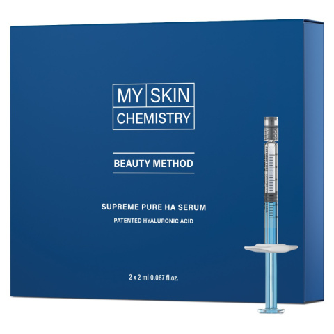 MY SKIN CHEMISTRY Pure HA Serum Serum wykorzystujące technologię HYLACALM z opatentowaną mieszanką kwasu hialuronowego 2 x 2 ml MY SKIN CHEMISTRY Pure HA Serum Serum wykorzystujące technologię HYLACALM z opatentowaną mieszanką kwasu hialuronowego 2 x 2 ml