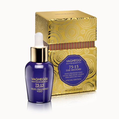 VAGHEGGI 75-15 PRECIOUS OIL Drogocenny olejek liftingujący na twarz 30ml VAGHEGGI 75-15 PRECIOUS OIL Drogocenny olejek liftingujący na twarz 30ml