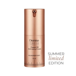 DERMOMEDICA Copper B3 Anti-Aging Cream Kremowy koktajl aktywujący geny młodości z tripepetydem miedziowym i niacynamidem 15 ml