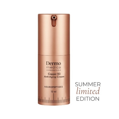 DERMOMEDICA Copper B3 Anti-Aging Cream Kremowy koktajl aktywujący geny młodości z tripepetydem miedziowym i niacynamidem 15 ml DERMOMEDICA Copper B3 Anti-Aging Cream Kremowy koktajl aktywujący geny młodości z tripepetydem miedziowym i niacynamidem 15 ml