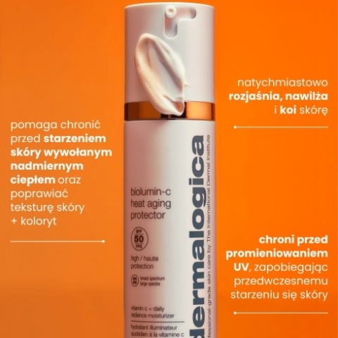 Dermalogica BioLumin-C Heat Aging Protector SPF 50 Codzienny krem nawilżający z SPF 50 50 ml