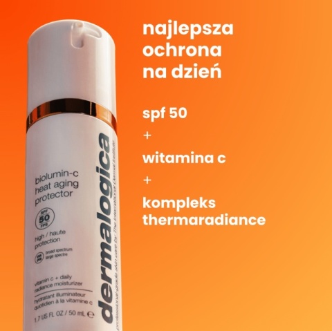 Dermalogica BioLumin-C Heat Aging Protector SPF 50 Codzienny krem nawilżający z SPF 50 15 ml
