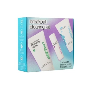 Dermalogica Breakout Clearing Kit ZESTAW Żel do mycia twarzy 75 ml + Serum likwidujące bakterie 10 ml + Żel nawilżający 25 ml