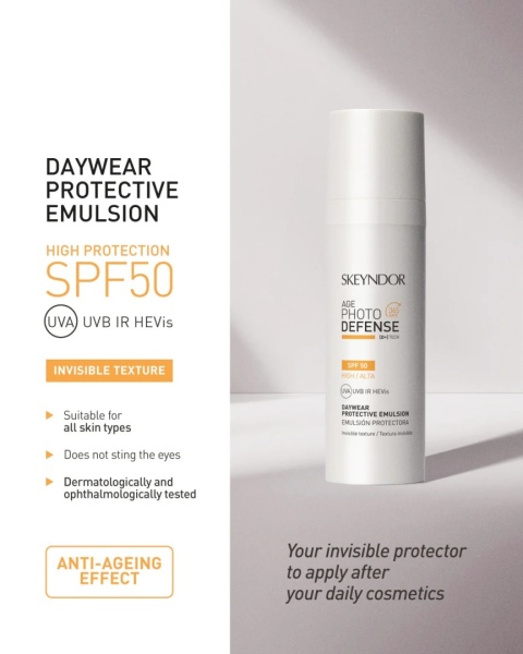 SKEYNDOR Daywear Protective Emulsion Invisible Texture SPF 50 Krem ochronny do codziennego stosowania SPF50 30 ml