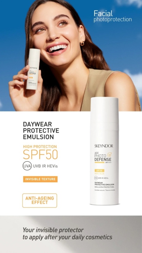 SKEYNDOR Daywear Protective Emulsion Invisible Texture SPF 50 Krem ochronny do codziennego stosowania SPF50 30 ml